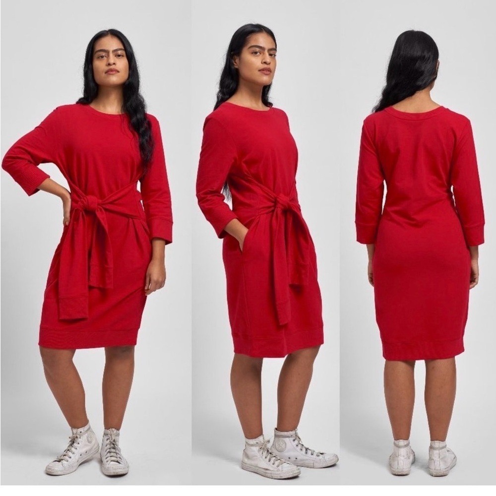 NWT Universal Standard Misa Sweatshirt Dress Barbados Cherry Size 4XS